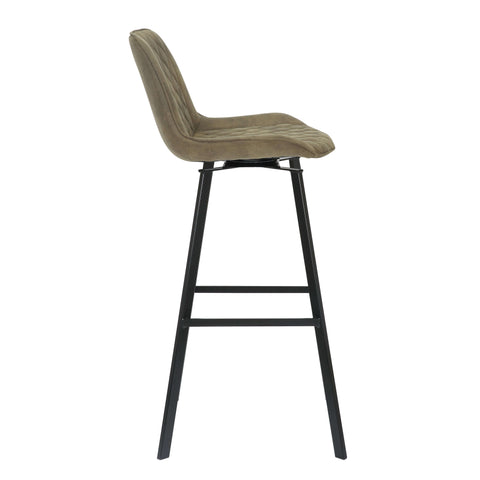 Army green draaibare barkruk zithoogte 65-80cm 