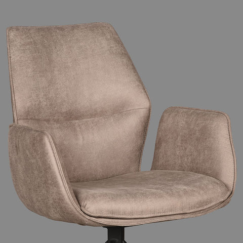 Eetkamerstoel Mellow 58x63x92 cm I Taupe Micro Suede I prijs per 2 stuks