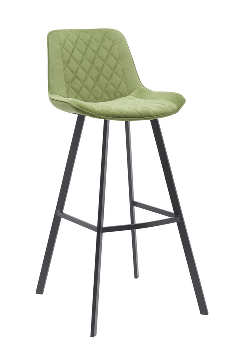 comfortabele barkruk olijf groen zithoogte 80cm 