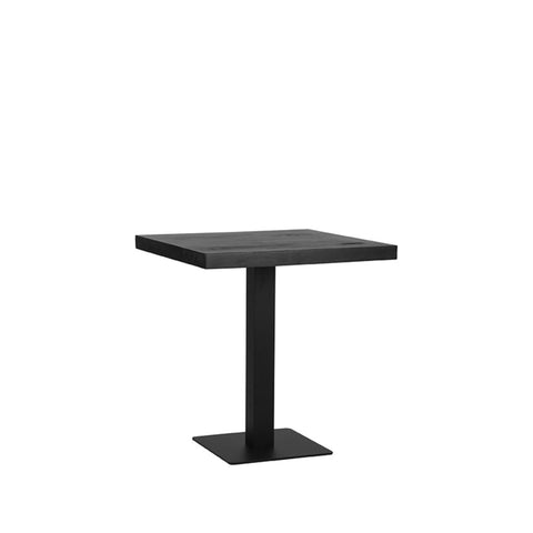 Restauranttisch 70x70x74 cm mit schwarzer Mangoplatte