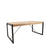 LABEL51 - Eettafel Lima 220x95x77 cm - Naturel Pine Hout | Zwart Metaal