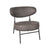 LABEL51 - Fauteuil Zack 85x79x82 cm - Antraciet Micro Suède | Zwart Metaal
