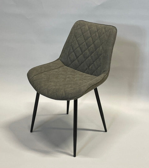 Industriele stoel Allure army green- zachte zitting