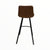 Comfortable industrial bar stool Allure / Cognac