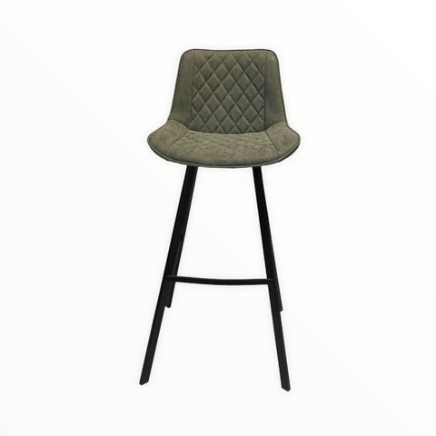 Comfortable industrial bar stool Allure / Army Green