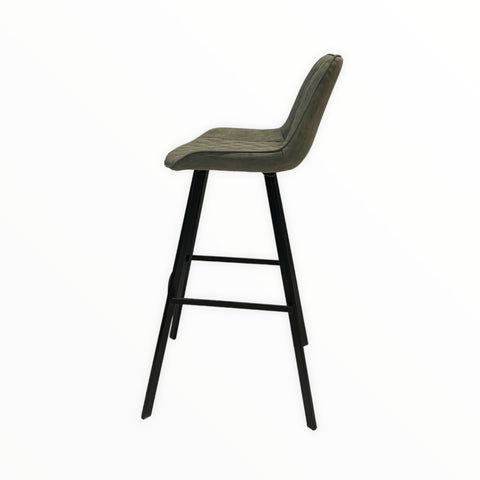 Comfortable industrial bar stool Allure / Army Green