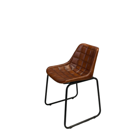 Industriële stoel groen Ruw - leer- stoelen - MeubelAsia
