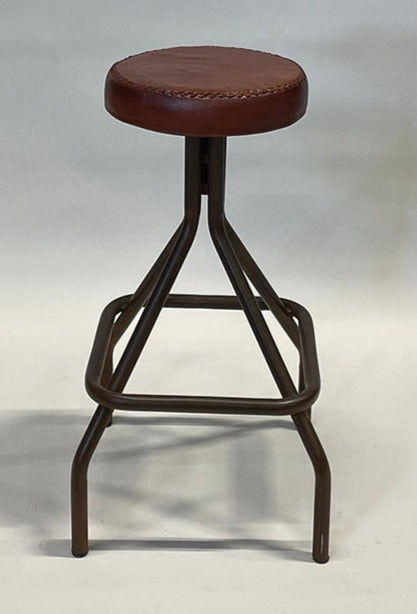 Metalen industriële barkruk Wood stoer, Meubelasia