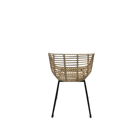 Rotan stoel met arm - naturel - Wood - Pure