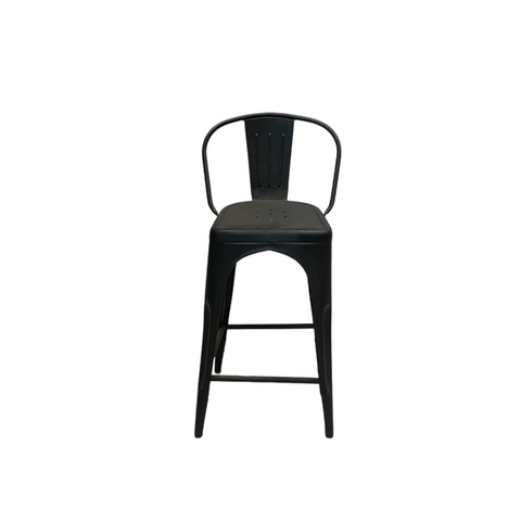 Tough Industrial Barstool / Café / Gold / Black / 65 cm