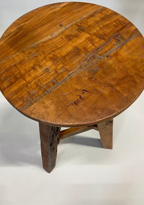 Metalen industriële barkruk Wood stoer, Meubelasia