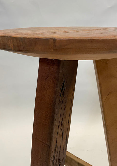 Metalen industriële barkruk Wood stoer, Meubelasia