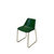 Industriële stoel groen Ruw - leer- stoelen - MeubelAsia