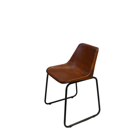 Industriële stoel  Ruw - leer- stoelen - MeubelAsia