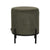 LABEL51 - Poef Troy 41x41x48 cm | M - Forest Ribcord | Zwart Metaal