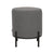 LABEL51 - Poef Troy 41x41x48 cm | M - Grijs Boucle | Zwart Metaal