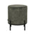 LABEL51 - Poef Troy 41x41x48 cm | M - Hunter Velours | Zwart Metaal