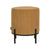 LABEL51 - Poef Troy 41x41x48 cm | M - Oker Ribcord | Zwart Metaal