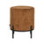 LABEL51 - Poef Troy 41x41x48 cm | M - Oker Velours | Zwart Metaal
