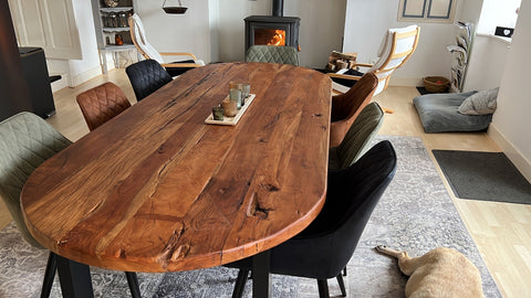 Oval dining table Mango