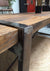 Metalen industriële barkruk Wood stoer, Meubelasia