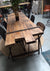 Metalen industriële barkruk Wood stoer, Meubelasia